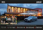 7-forum.com Kalender 2025, Januar Blatt:Rhein-Ruhr-Stammtisch in Bochum mit dem BMW 730 Ld xDrive (G12 LCI), Baujahr 03/2019, Farbe: Donington Grau Metallic, von 7-forum.com Mitglied 'Christian'; kleines Fotos: Forums-Schornsteinfeger 'Alien' als Glücksbringer beim Neujahrs-Stammtisch 2024