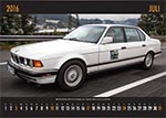 7-forum.com Wandkalender 2016, Juli: BMW 750iL (E32) von 'harrry'), aufgenommen während der 7-forum.com Sternfahrt 2014
