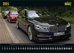 7-forum.com Kalender 2025, März Blatt: 7-forum.com Jahrestreffen 2024 - Ausfahrt, vorne mit dem BMW 750Ld xDrive (G12), Baujahr 08/2017, Farbe: BMW Individual Rubin Schwarz, von 7-forum.com Mitglied 'Yachtliner'