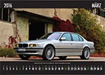 7-forum.com Wandkalender 2016, März: BMW 740i (E38 LCI), von 'Lilka', Aufnahmeort: Chojnice (Polen)