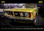 7-forum.com Wandkalender 2019, Motiv März: BMW 730 (E23), Baujahr 02/1978, Farbe: amazonit-grün metallic, von Daniel („daniel1976“), Aufnahmeort: BMW Classic Messestand auf der Techno Classica 2018 in Essen