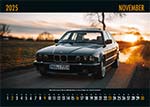 7-forum.com Kalender 2025, November Blatt: BMW 735i (E32), Baujahr 05/1988, Farbe: BMW Delphin Metallic, von 7-forum.com Mitglied 'Locki', Aufnahmeort: Marktoberdorf