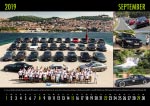 14. 7-forum.com Sternfahrt nach Šibenik (Kroatien) im Sept. 2018: Gruppenfoto vor der Skyline von Šibenik; Fotos rechts, von oben: Fahrt im 7er-Konvoi; Andreas ('Comowaran') und Katharina ('obscurdiable') an ihrem BMW 745d (E65), Bj. 2006; Nationalpark Krk bei Šibenik; Klaus ('heller-goisern') in seinem BMW 750i (E32), Bj. 1988