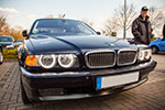 BMW 730i (E38) von Alain ("Alien"), nun mit Facelift Umbau und neuen Standlichtringen vorne.
