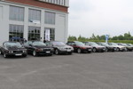 BMW 7er-Reihe vor dem Förderturm in Bönen beim 7er-Jahrestreffen 2015 in Bönen