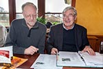 Peter ('TurboPeter') und Hans-Rudolf ('später7erfan') im Stammtisch-Restaurant