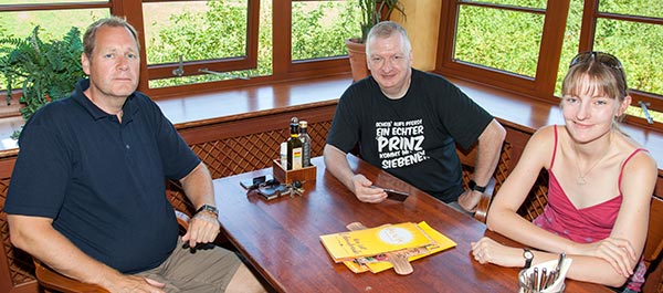Luc (links) und Dirk kamen aus den Niederlanden zum Rhein-Ruhr-Stammtisch im August 2016