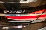 BMW 750i Individual mit Typ- Bezeichnung auf der Heckklappe