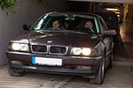 7-forum.com Jahrstreffen 2016, Ausfahrt am Sonntag, BMW 728i (E38) von Volker ('CountZero'), mit Volker am Lenkrad und Stefan ('Jippie') als Beifahrer