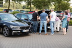 Rhein-Ruhr-Stammtisch im August 2017: Blick in den Motorraum des BMW 740i von Alfons ('A7fons').