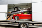20 Jahre BCD Treffen: Anlieferung der BMW Classic Fahrzeuge per Transporter.