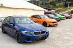 20 Jahre BCD Treffen: BMW M Ausstellung am Hausberg, mit dem ganz neuen M5, der von der IAA in Frankfurt nach Garmisch gebracht wurde.