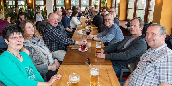 Rhein-Ruhr-Stammtisch an Ostrsonntag 2018 im Café del Sol in Castrop-Rauxel