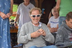 Grill-Stammtisch im Juli 2018: Roland ('roland1') hatte heute die weiteste Anreise. In der Tombola gewann er eine Sonnenbrille.