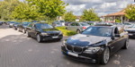 Gemeinsame Anfahrt zur BMW Scene Show 2018: vorne der BMW 740d (F01) von Jürgen ('Yachtliner') und der BMW 730d von Dirk ('Dixe').