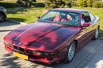 Rhein-Ruhr-Stammtisch im Oktober 2018, BMW 850i (E31) in seltener Colorline Ausstattung Calypsorot