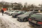 7er Weihnachtsstammtisch Niederbayern am 16. Dezember 2019: Stammtischparkplatz - passend zur Jahreszeit mit Schnee.