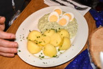 Südhessen-Stammtisch im März 2019. Essen im Wirtshaus 'Zu den Mainterrassen' in Maintal.