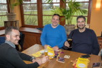Rhein-Ruhr-Stammtisch im März 2019: insgesamt vier Niederländer waren zu Gast, mit Edwin ('Homerraas') in der Mitte.