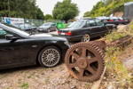100. BMW 7er Südhessen Stammtisch: Parkplatz am Kupferbergwerk 'Grube Wihelmine' in Sommerkahl.