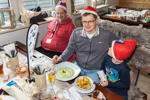 Weihnachtstreffen der BMW 7er Freunde Südhessen am 05.12.21: Arnold ('Arnold69', links), Darius ('dmg', Mitte) mit Sohn
