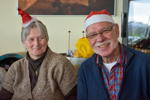 145. Treffen der 7er BMW Freunde Südhessen: Wolfgang ('Wölfi'), Organisator des Rheinischen 7er-Stammtischs, mit Ehefrau Karin ('Karin')