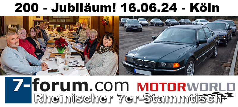 200. Rheinischer BMW 7er Stammtisch