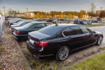 Rhein-Ruhr-Stammtisch im November 2024, vorne: BMW 740Ld (G12) von Michael ('Fiete912')