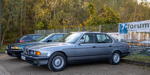 261. Rhein-Ruhr-Stammtisch im November 2024: BMW 750i (E32) von Wolfgang ('whan') auf dem Stammtisch-Parkplatz