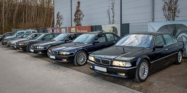 Rhein-Ruhr-Stammtisch im M&auml;rz 2026: BMW E38-Parade, vorne mit dem 740iL von Ralf ('RaBu63')