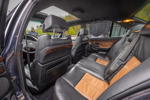 Rhein-Ruhr-Stammtisch im April 2026: BMW 728i (E38) von Oliver ('Olli-Knolli'), Innenraum hiinten mit Individual Belederung